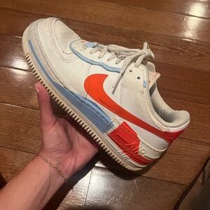 Nike Air Force 1 shadow SE ‘team orange blue’